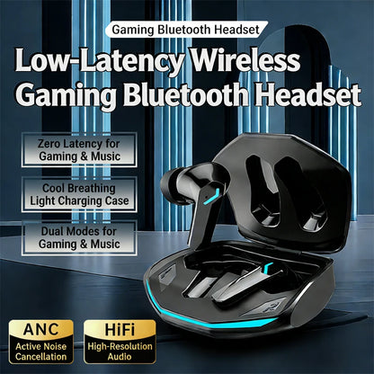 Lenovo GM2 PRO Bluetooth Headset for Game  5.3 Spoit Headset Dual Mode HD Call Noise Reduction Earbuds with Mic Music Earphories