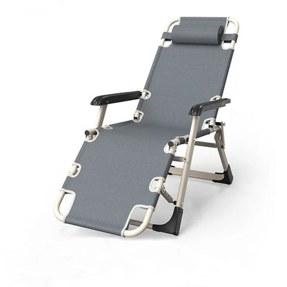 UVR Single Person Office Lunch Lounge Chair Outdoor Camping Foldable Portable Adjustable Backrest Comfortable Lounge Chair