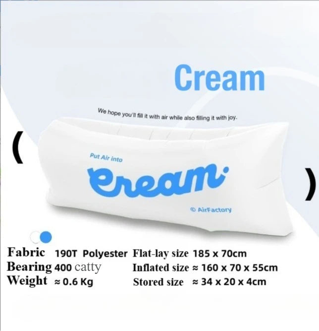 Outdoor Portable Inflatable Sofa Foldable Beach Park Inflatable Bed Grassland Music Festival Camping Supplies Birthday Gift