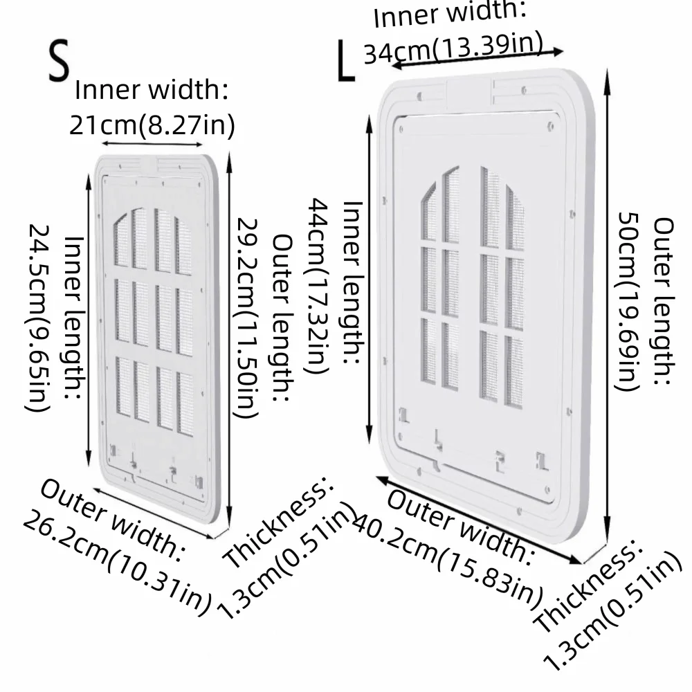 Self-Closing Dog Screen Door Magnetic Flap Reinforced Pet Lockable Screen Door 4 Entry Ways Heavy Duty Cat Door Hole