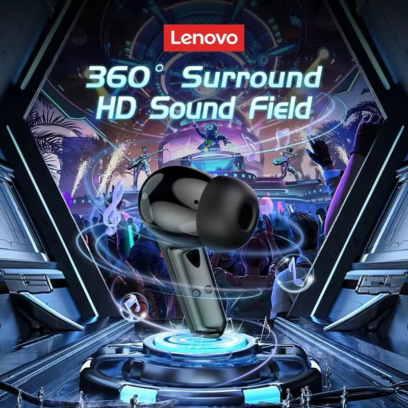 Lenovo GM2 PRO Bluetooth Headset for Game  5.3 Spoit Headset Dual Mode HD Call Noise Reduction Earbuds with Mic Music Earphories