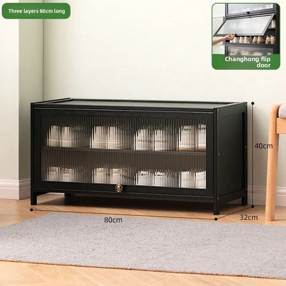 Shoe rack Multi-layer storage shelf Household simple door entry balcony Indoor large-capacity dust-proof shoe cabinet