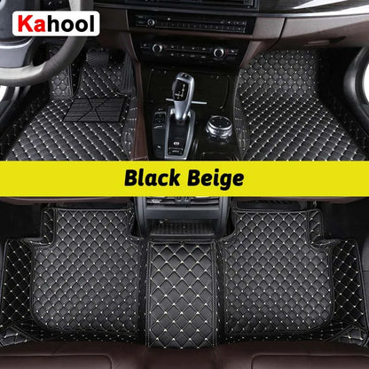 KAHOOL Custom Car Floor Mats For BYD Atto 3 Dolphin Seal F0 F3 F6 E6 G3 G6 S6 Song Qin Auto Carpets Foot Coche Accessorie