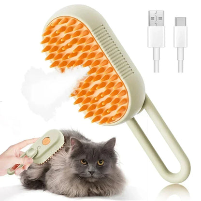 3 in 1 Cat Steam Brush Pet Spray Hair Removal Comb Cat Hair Brush Cat Brush for Shedding & Grooming for Cats Dogs Small Animals