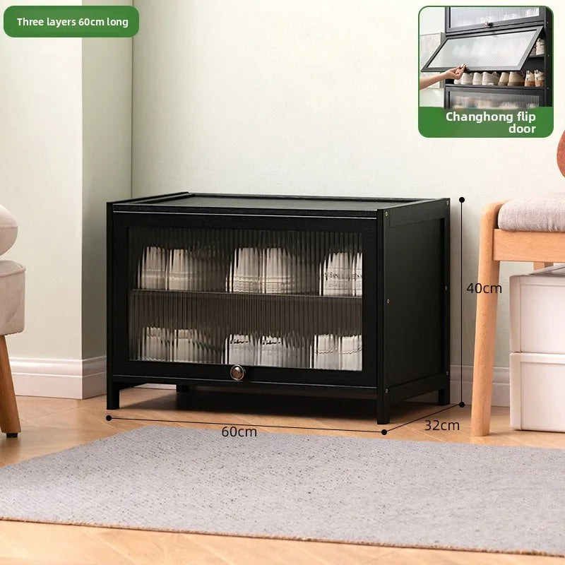 Shoe rack Multi-layer storage shelf Household simple door entry balcony Indoor large-capacity dust-proof shoe cabinet