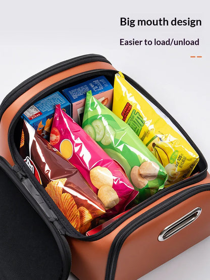 For Mazda Skyactiv Car Trunk Organizer Storage Box Seat Multifunctional Storage Bag with Built-in Pocket Auto Accessories