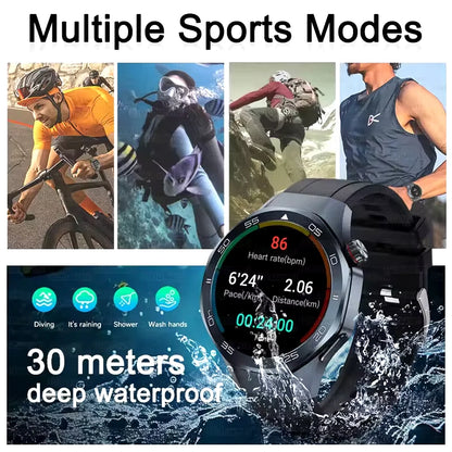 2026New Luxury Mens GPS Motion Smart Watch Military Wristwatch Waterproof Compass Altimeter Man Electron Sports Business Watches
