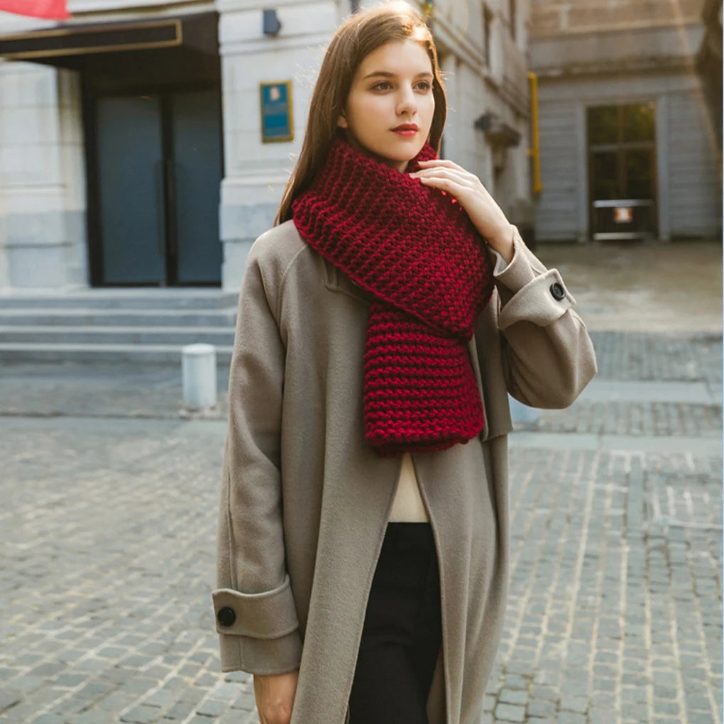 AcrylicFibers Durable And Tear-resistant Scarf For Winter Fashion Skin-friendly Scarf Female Autumn gray