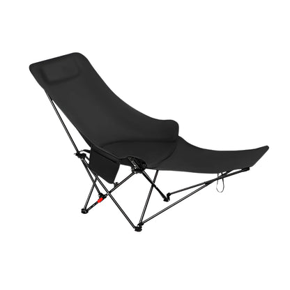 Outdoor Adjustable Folding Chair Portable Camping Chair Lying Or Sitting Balcony Chair With Footrest