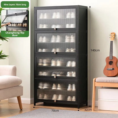 Shoe rack Multi-layer storage shelf Household simple door entry balcony Indoor large-capacity dust-proof shoe cabinet