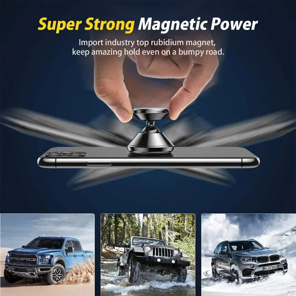 Magnetic Car Phone Holder Magnet Mount Mobile Cell Stand GPS Support for iPhone 14 15 16 17 Pro Xiaomi Huawei Samsung Oneplus