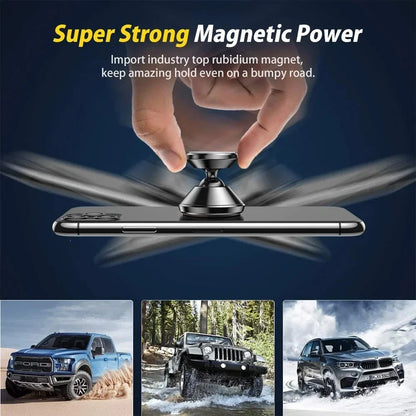 Magnetic Car Phone Holder Magnet Mount Mobile Cell Stand GPS Support for iPhone 14 15 16 17 Pro Xiaomi Huawei Samsung Oneplus