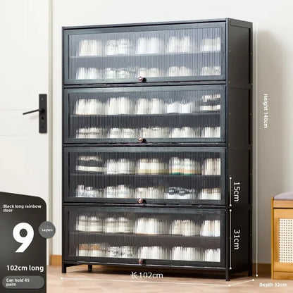 Shoe rack Multi-layer storage shelf Household simple door entry balcony Indoor large-capacity dust-proof shoe cabinet