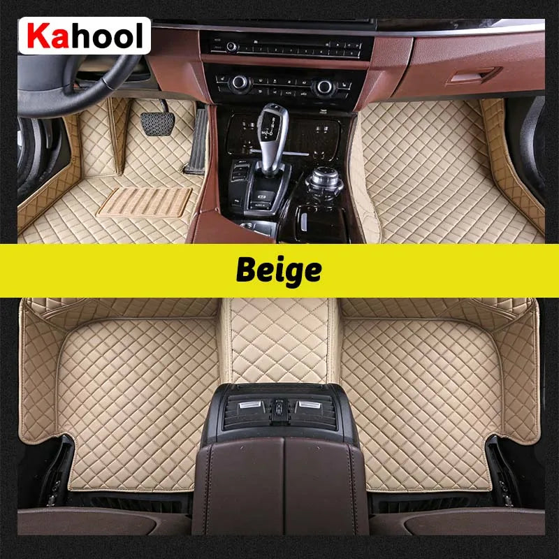 KAHOOL Custom Car Floor Mats For BYD Atto 3 Dolphin Seal F0 F3 F6 E6 G3 G6 S6 Song Qin Auto Carpets Foot Coche Accessorie
