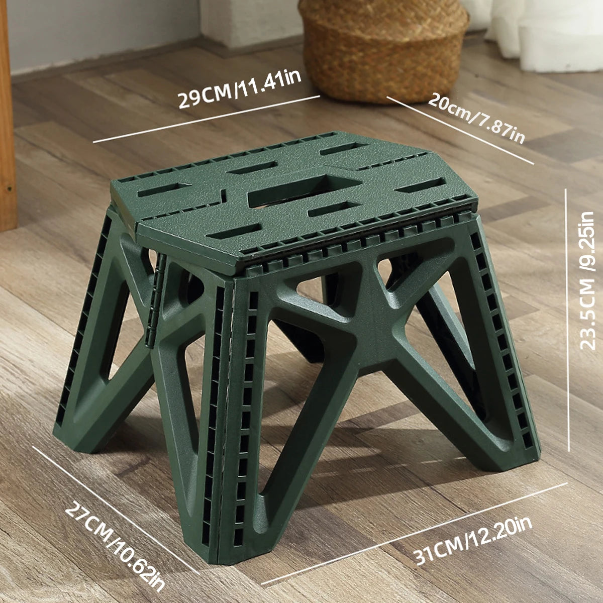 Portable Folding Chair High Load Bearing Durable Foldable Small Stool for Indoor/Outdoor Use, Camping, Hiking, Fishing, BBQ