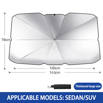 Car parasol inside the front windshield sunscreen sunshade artifact car sunscreen insulation sunshade portable storage