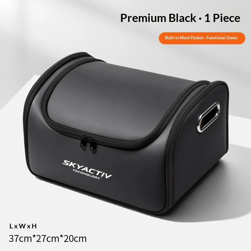 For Mazda Skyactiv Car Trunk Organizer Storage Box Seat Multifunctional Storage Bag with Built-in Pocket Auto Accessories