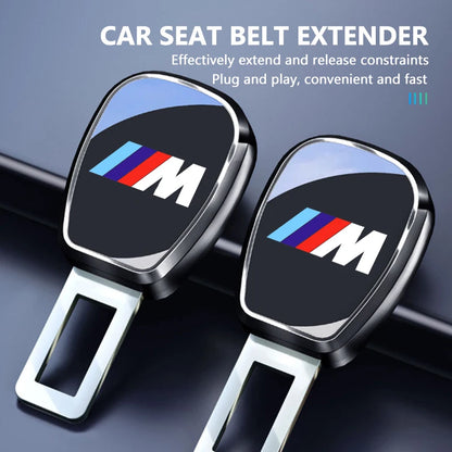 Car Seat Belt Extension Plug Lock Buckle Adjustable Extender For BMW Performance M E87 E30 E46 E28 F35 G20 E93 F20 X3 X
