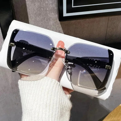 Luxury Vintage Square Sunglasses for Women – Fashion Designer UV Protection Driving Glasses