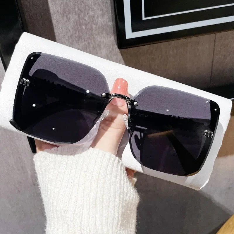 Luxury Vintage Square Sunglasses for Women – Fashion Designer UV Protection Driving Glasses