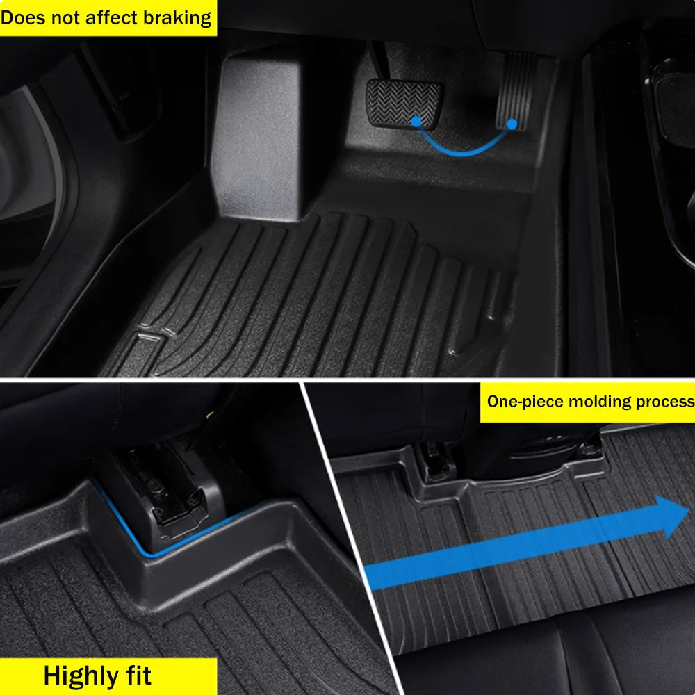 For Chery Tiggo 8 PHEV CSH 2025~2027 2026 LHD Car TPE Floor Mats Waterproof Carpets Protect Anti-scratch Interior Accessories