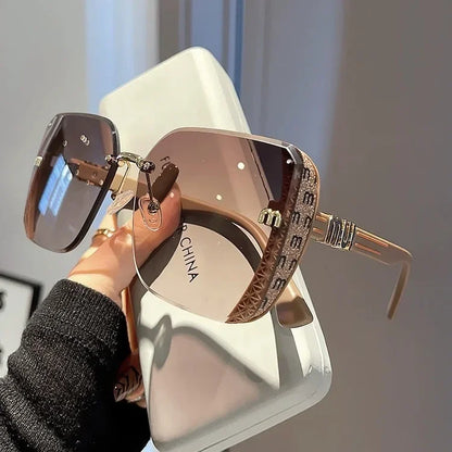 Luxury Vintage Square Sunglasses for Women – Fashion Designer UV Protection Driving Glasses