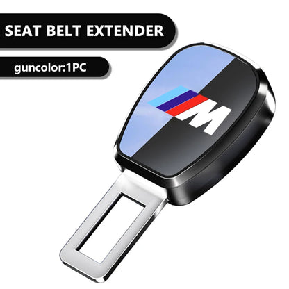 Car Seat Belt Extension Plug Lock Buckle Adjustable Extender For BMW Performance M E87 E30 E46 E28 F35 G20 E93 F20 X3 X