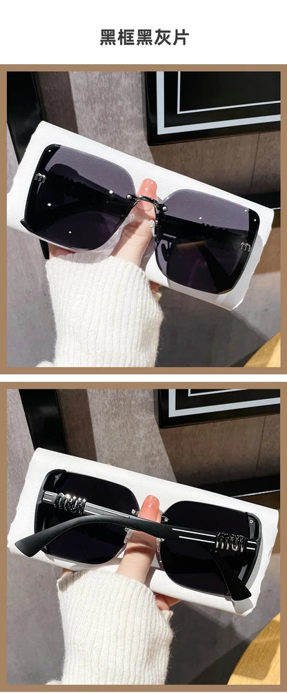 Luxury Vintage Square Sunglasses for Women – Fashion Designer UV Protection Driving Glasses
