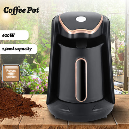 250ML Automatic Turkish Coffee Maker Automatic Turkish/Greek Coffee Machine Electric Turkish Coffee Pot for Coffee Tea Milk