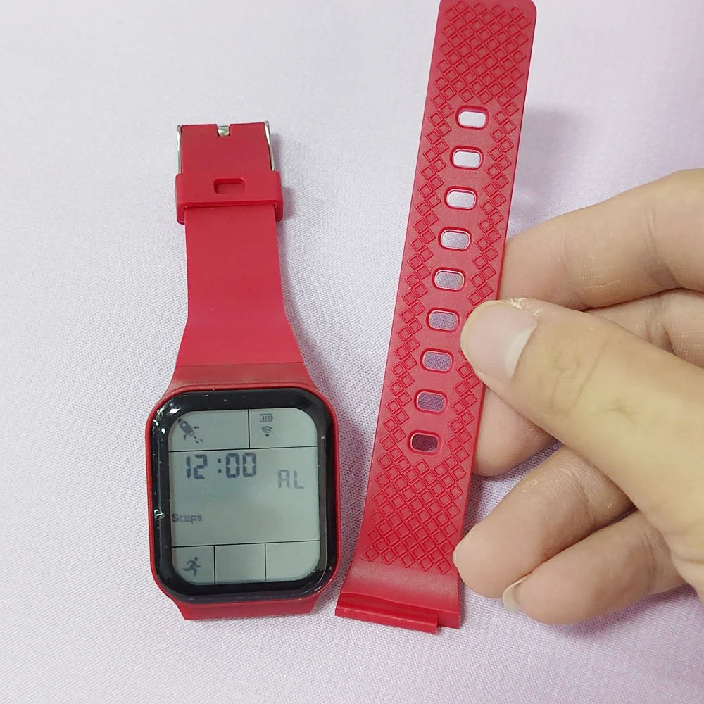Fashion Digital Watch for Men Women Kids Spaceman Sweaterproof Sport Watches Multifunction Clock Student Electronic Wristwatch