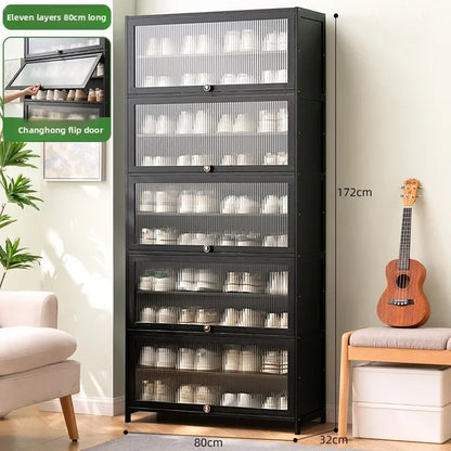 Shoe rack Multi-layer storage shelf Household simple door entry balcony Indoor large-capacity dust-proof shoe cabinet