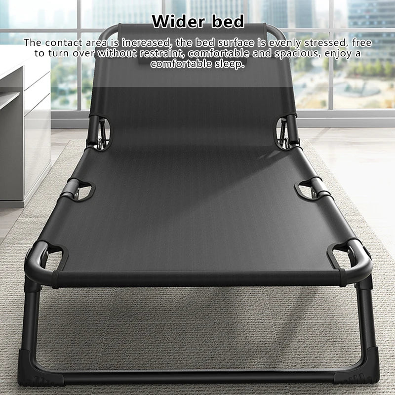 Household Portable Folding Bed Outdoor Travel Camping Bed Single Single Person Lunch Break Bed Multifunctional Reclining Chair