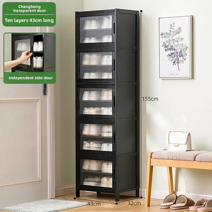 Shoe rack Multi-layer storage shelf Household simple door entry balcony Indoor large-capacity dust-proof shoe cabinet