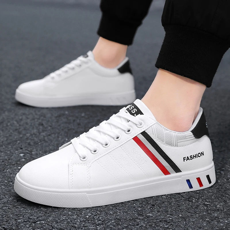 Men's Round Toe Casual Sports Shoes for Commuting, Simple Spring and Autumn Style, Lightweight, Breathable and Comfortable Men's
