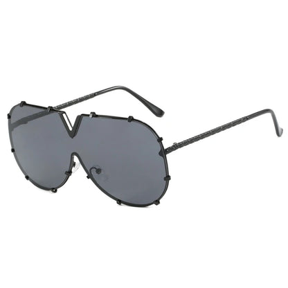 2026 Metal Oversized Pilot Outdoor Sunglasses Fashion Women Men Sunglasses Female Driving Cycling Travel Windproof Goggles UV400