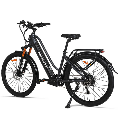 HEDATX 27.5 Inch 2.1 Tire Electric BIkes 48V15.6Ah lithium battery City E Bike Mechanical disc brake Cargo electric bicycle