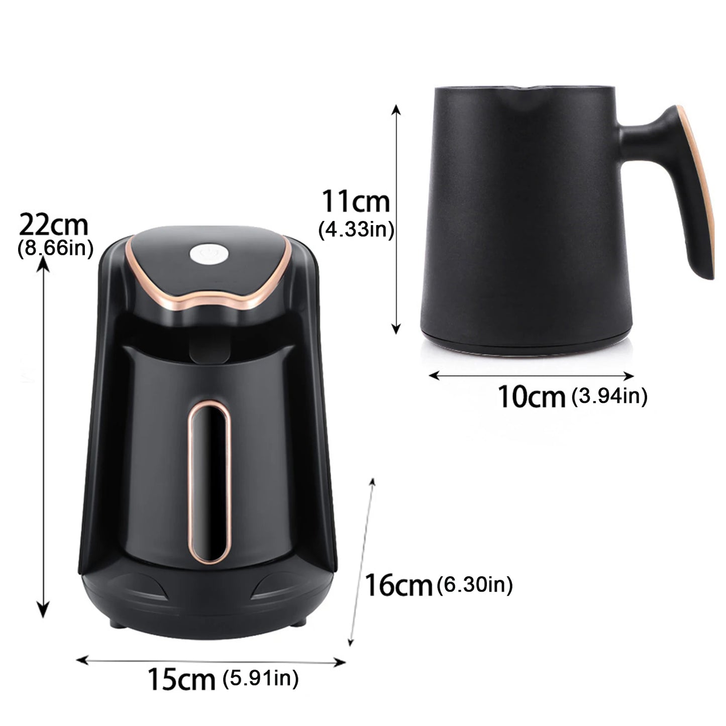 250ML Automatic Turkish Coffee Maker Automatic Turkish/Greek Coffee Machine Electric Turkish Coffee Pot for Coffee Tea Milk