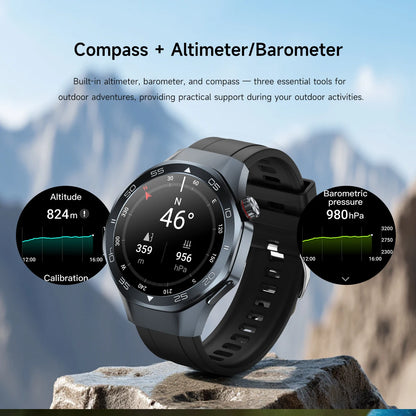 2026New Luxury Mens GPS Motion Smart Watch Military Wristwatch Waterproof Compass Altimeter Man Electron Sports Business Watches