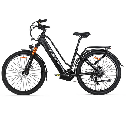 HEDATX 27.5 Inch 2.1 Tire Electric BIkes 48V15.6Ah lithium battery City E Bike Mechanical disc brake Cargo electric bicycle