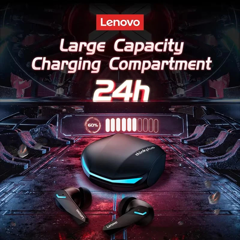 Lenovo GM2 PRO Bluetooth Headset for Game  5.3 Spoit Headset Dual Mode HD Call Noise Reduction Earbuds with Mic Music Earphories