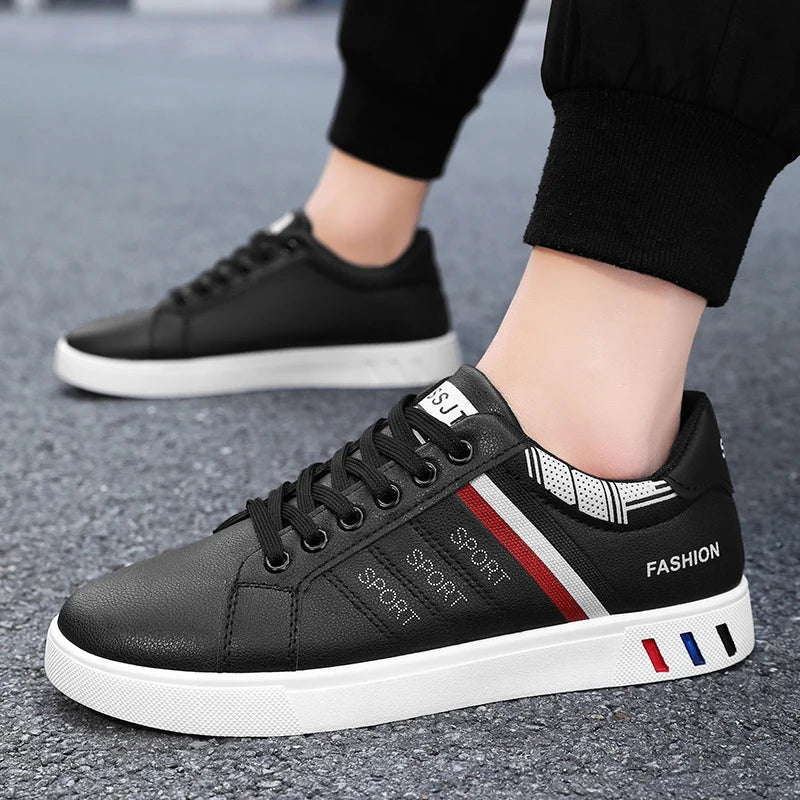Men's Round Toe Casual Sports Shoes for Commuting, Simple Spring and Autumn Style, Lightweight, Breathable and Comfortable Men's