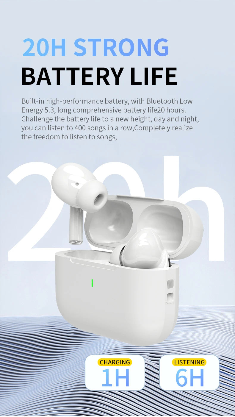 2025 Air Pro Wireless Bluetooth Earphones TWS Headset HiFi Earbuds Noise Reduction Headphones Waterproof For IPHONE Android