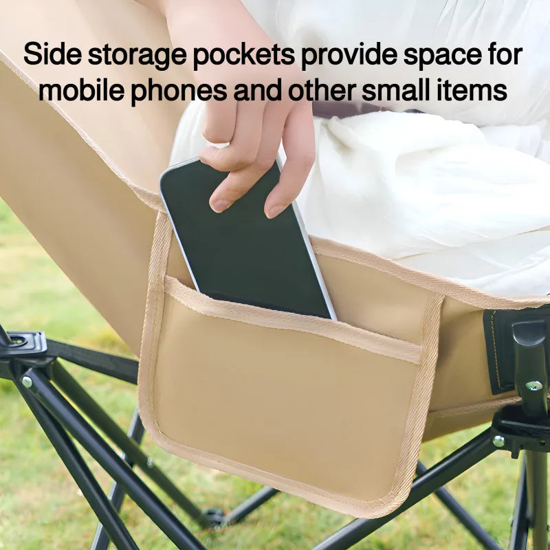 Outdoor Adjustable Folding Chair Portable Camping Chair Lying Or Sitting Balcony Chair With Footrest