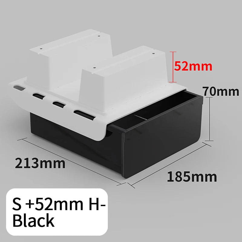 Universal No-Drill Under-Desk Drawer | Adhesive, Hidden Storage Organizer for Office or Home with Large Capacity