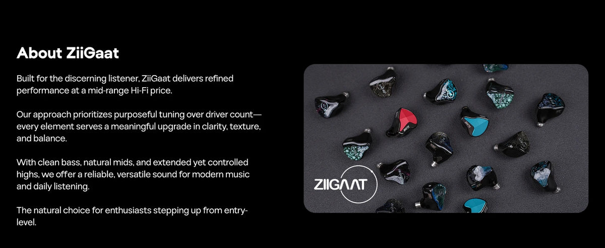 Pre-order Linsoul ZiiGaat x Vivir Digital: RUMBA 10mm Graphene Dynamic Driver In-Ear Monitor with Balanced Tonal Signature