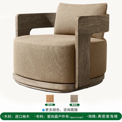 Sofas, solid teak outdoor furniture, factory direct sales, suitable for gardens, courtyards, parks and hotels; high-end sofas