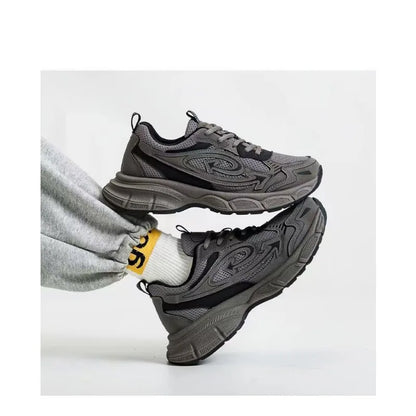 Retro unky Dad Shoes Men's Summer 2026 Thick Sole Hiking Sneakers Breathable Mesh Non-slip Casual Streetwear Footwear