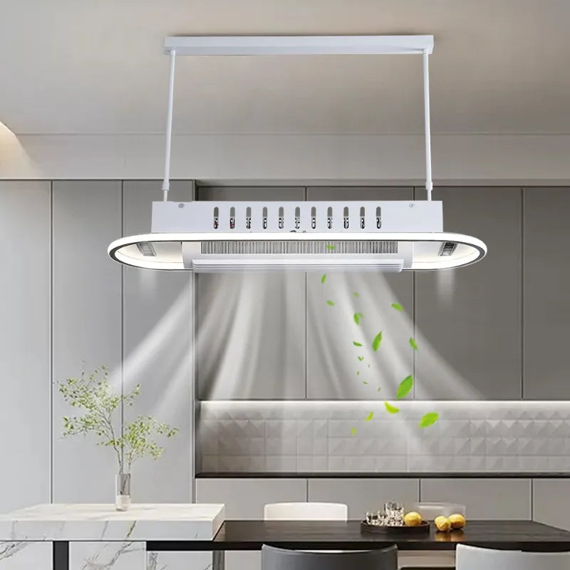 Summer living room bladeless silent fan light ceiling light modern minimalist lighting intelligent air conditioning