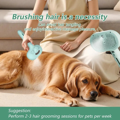 3 in 1 Cat Steam Brush Pet Spray Hair Removal Comb Cat Hair Brush Cat Brush for Shedding & Grooming for Cats Dogs Small Animals