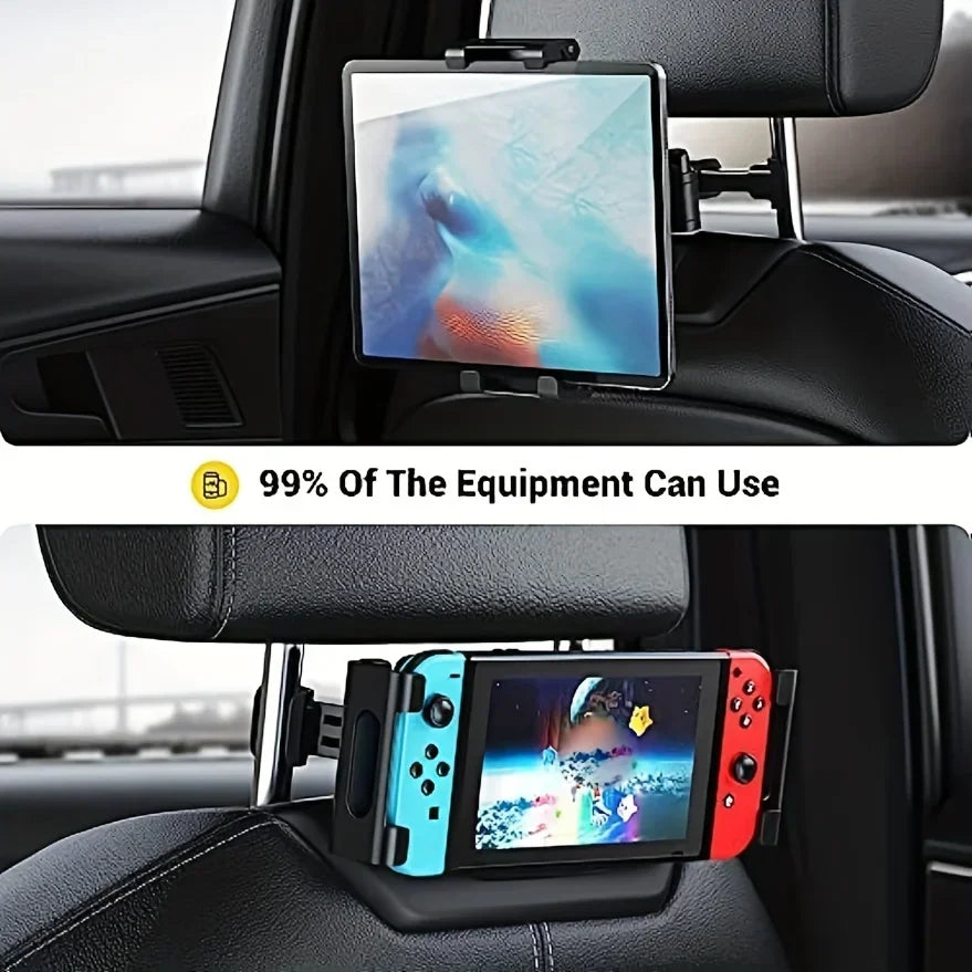 Telescopic Car Rear Pillow Phone Holder Tablet Rotating Holder Car Back Seat Stand Headrest Bracket Universal Holder Accessories